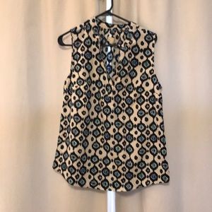 Mud pie sleeveless work shirt